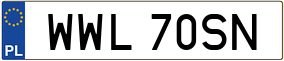 Trailer License Plate